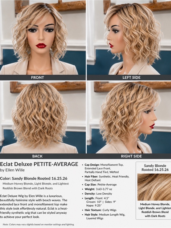 Ellen Wille Other - Eclat Deluxe— Petite-Average— by Ellen Wille in Sandy Blonde Rooted 16.25.26